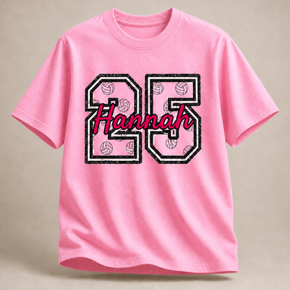 Personalisiertes Volleyball-Shirt mit Name & Nummer