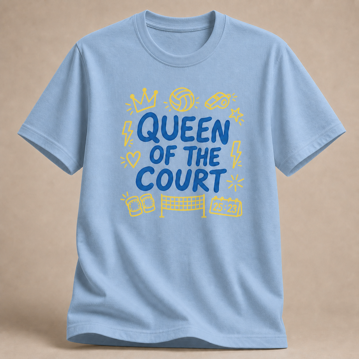 Queen of the Court Volleyball-Shirt