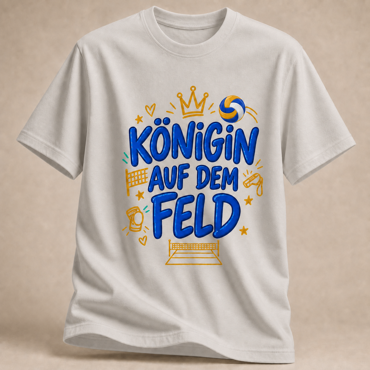 Königin auf dem Feld Volleyball-Shirt