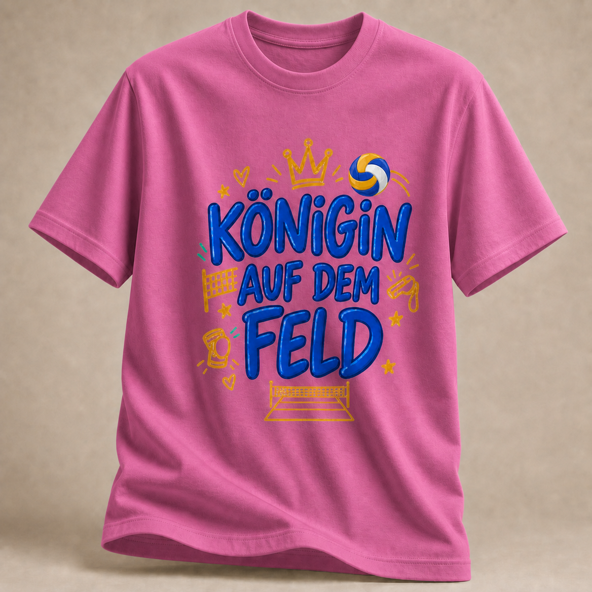 Königin auf dem Feld Volleyball-Shirt