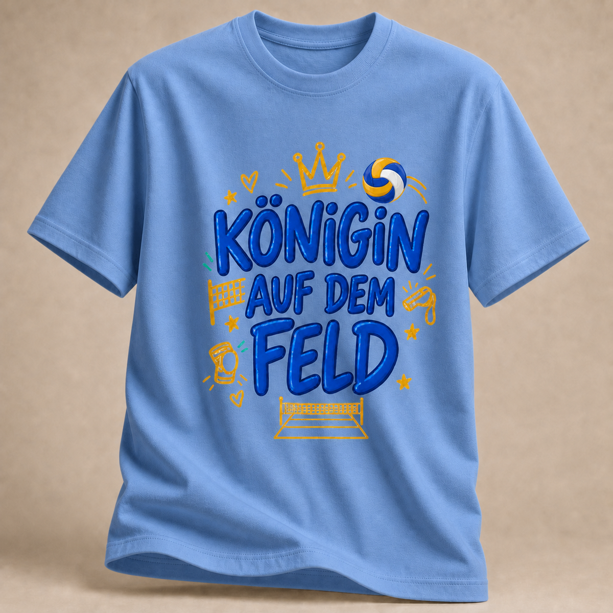 Königin auf dem Feld Volleyball-Shirt
