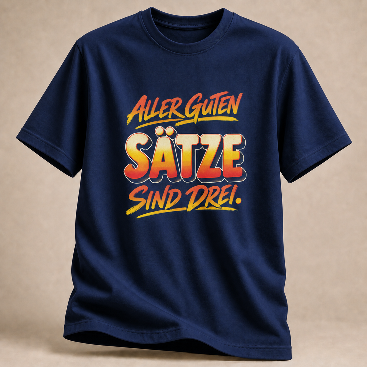 Drei Sätze T-Shirt