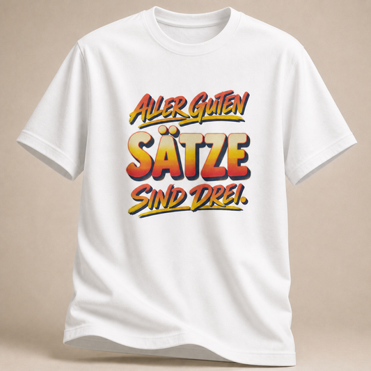 Drei Sätze T-Shirt