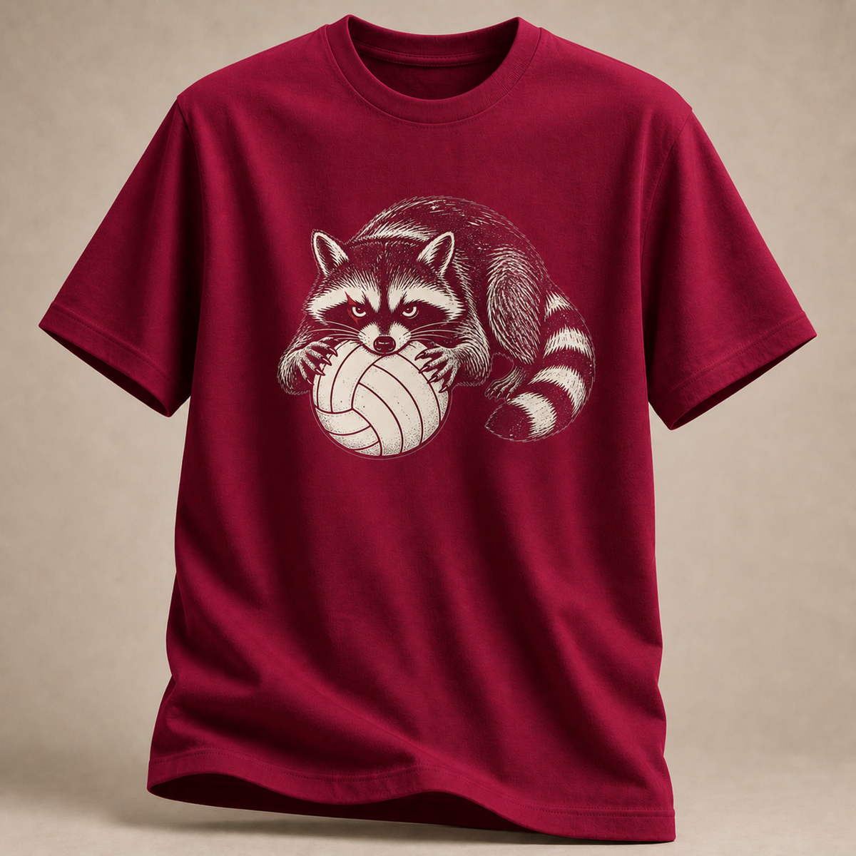 Waschbär Volleyball T-Shirt