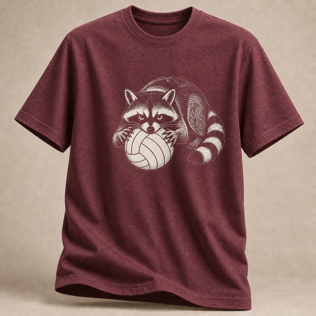 Waschbär Volleyball T-Shirt