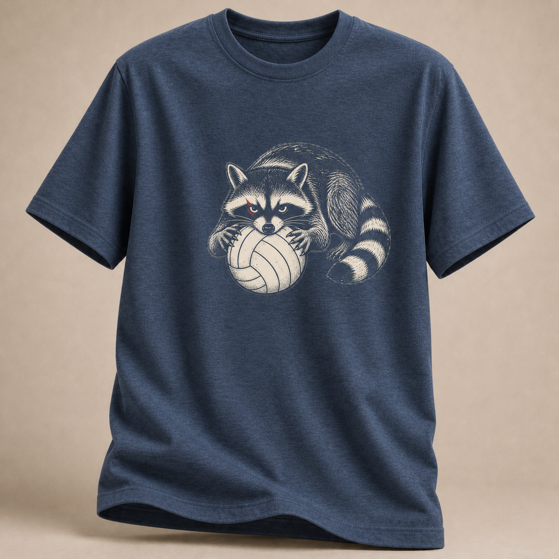 Waschbär Volleyball T-Shirt