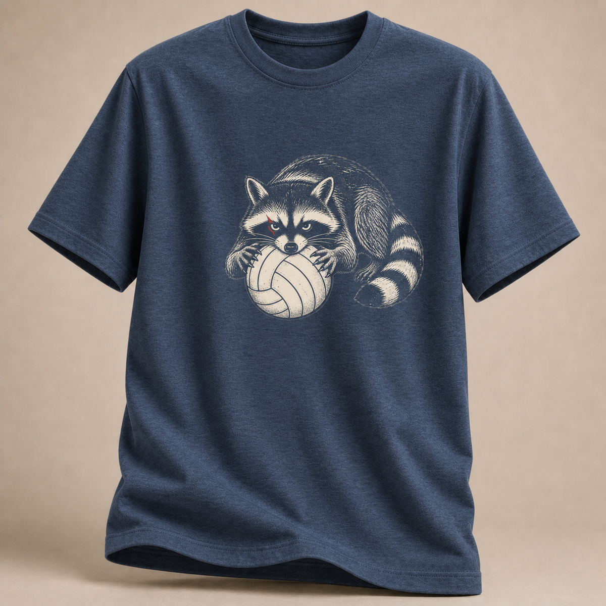 Waschbär Volleyball T-Shirt