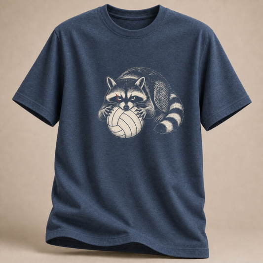 Waschbär Volleyball T-Shirt