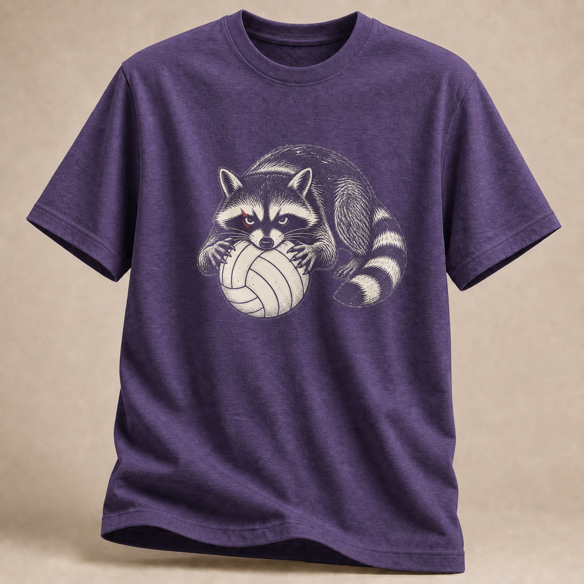 Waschbär Volleyball T-Shirt