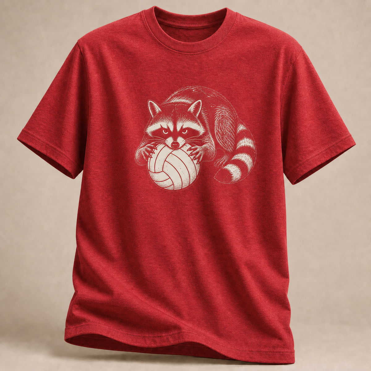 Waschbär Volleyball T-Shirt