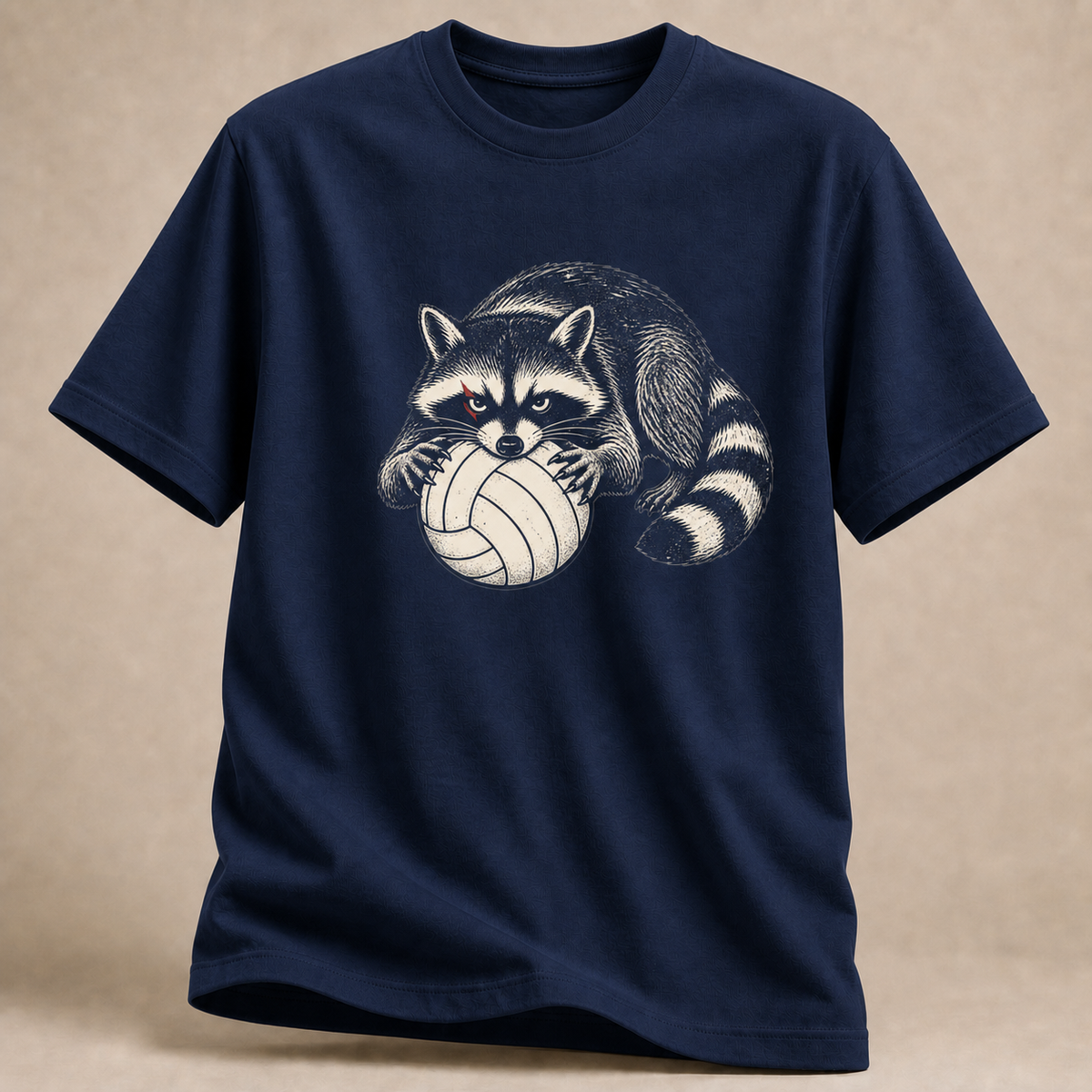 Waschbär Volleyball T-Shirt