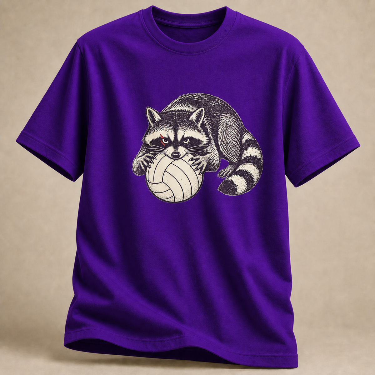 Waschbär Volleyball T-Shirt