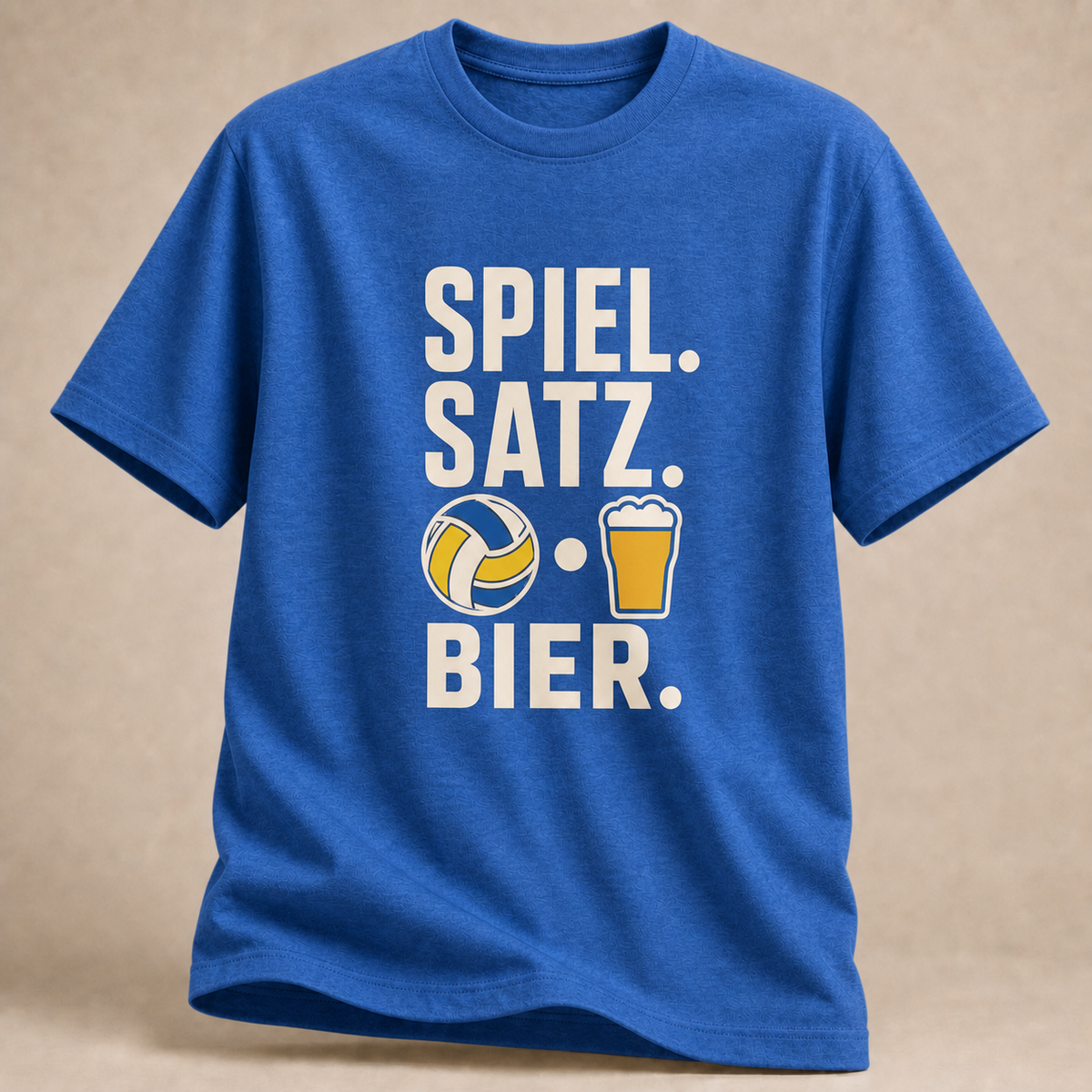 Spiel. Satz. Bier. Volleyball-T-Shirt