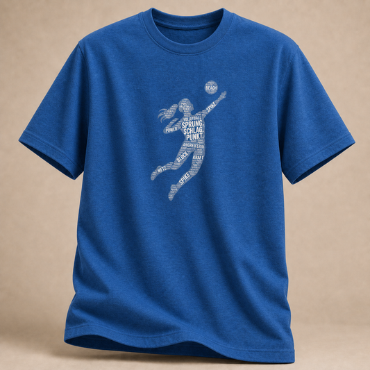 Volleyball Sprungschlag T-Shirt