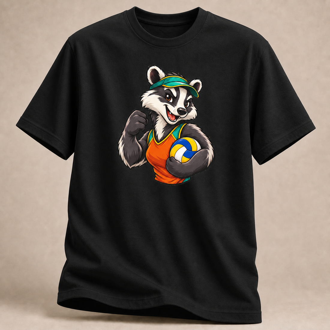 Volleyball-Waschbär T-Shirt