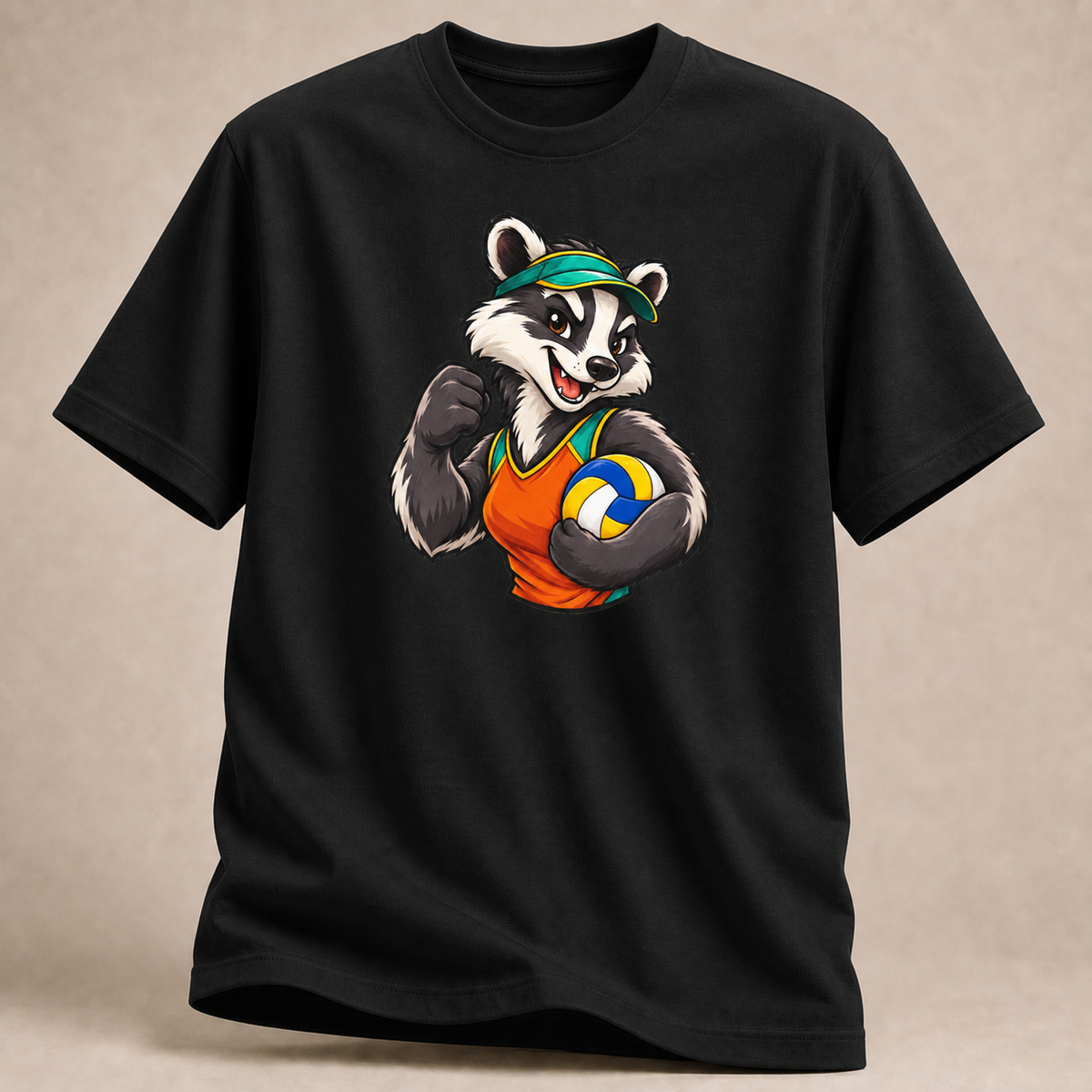 Volleyball-Waschbär T-Shirt