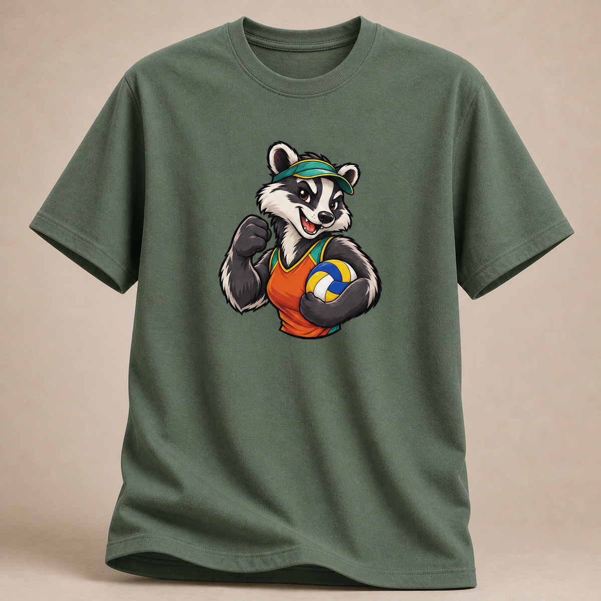 Volleyball-Waschbär T-Shirt
