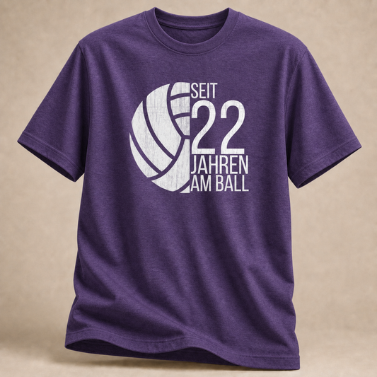 Seit 22 Jahren am Ball T-Shirt Personalisiert