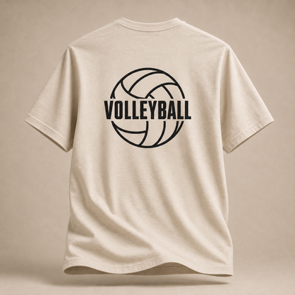 Volleyballspieler T-Shirt – Sprungangriff