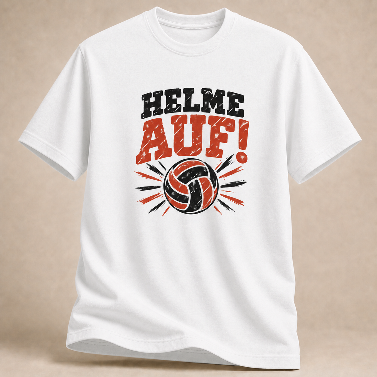 Helme auf! – Volleyball T-Shirt