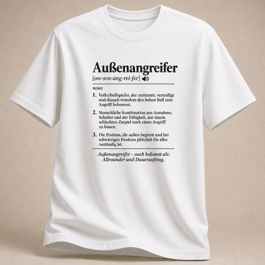 Außenangreifer T-Shirt – Volleyball Definition