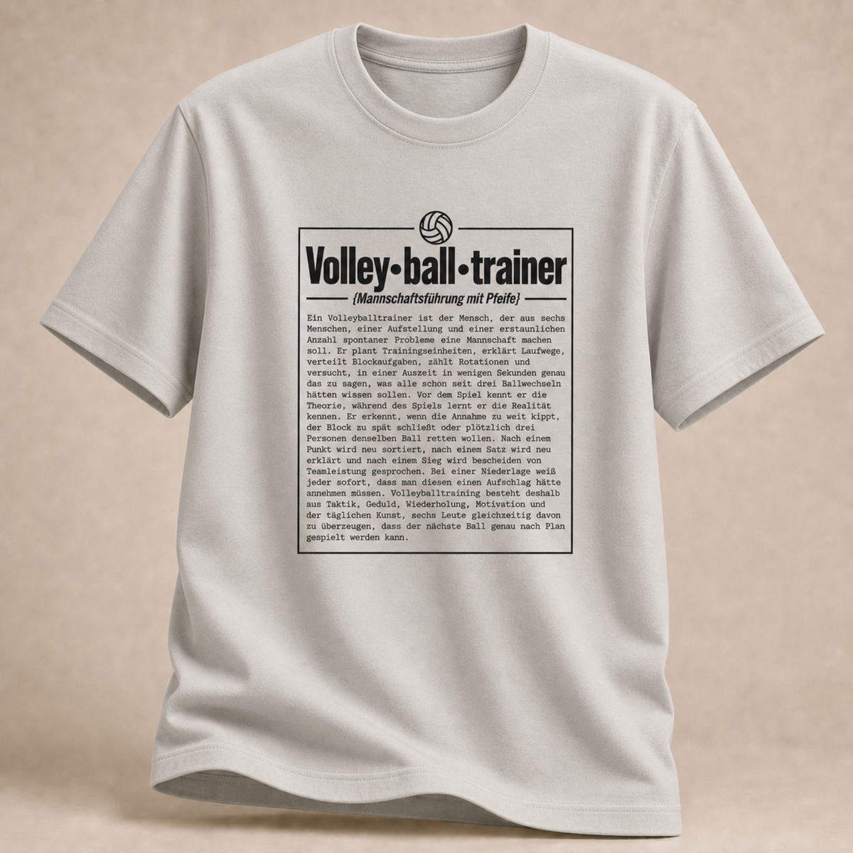 Volleyballtrainer T-Shirt – Definition