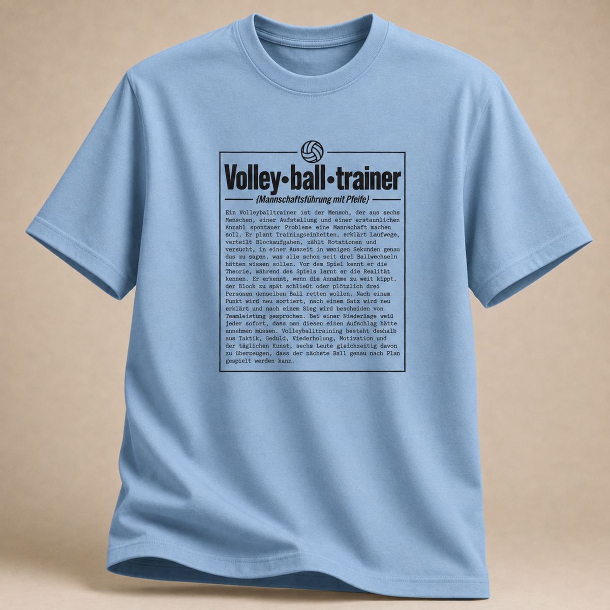 Volleyballtrainer T-Shirt – Definition
