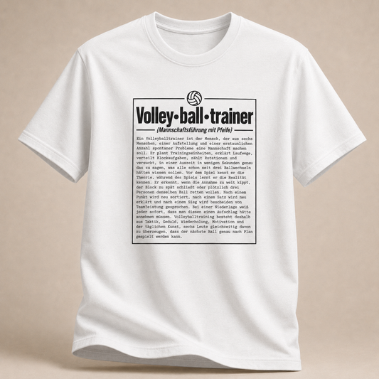 Volleyballtrainer T-Shirt – Definition