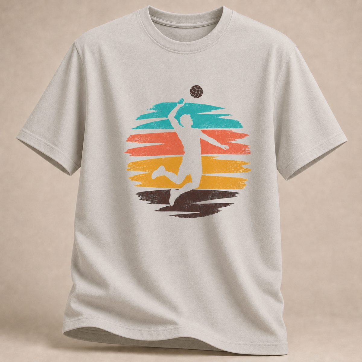 Retro Volleyball T-Shirt – Sprungangriff
