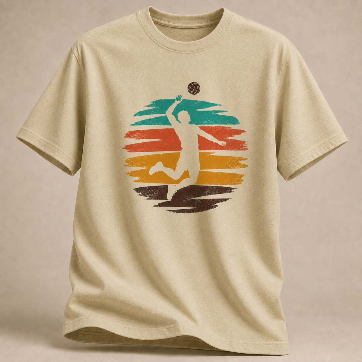 Retro Volleyball T-Shirt – Sprungangriff