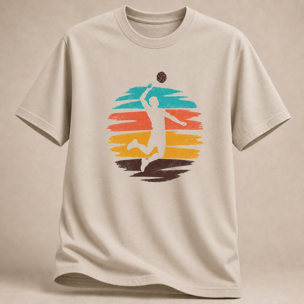 Retro Volleyball T-Shirt – Sprungangriff