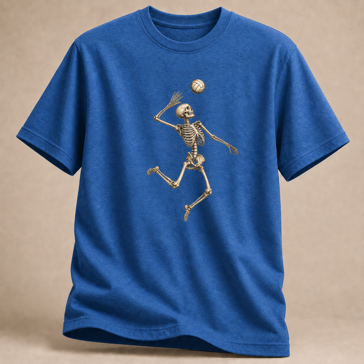 Skelett beim Volleyball – T-Shirt