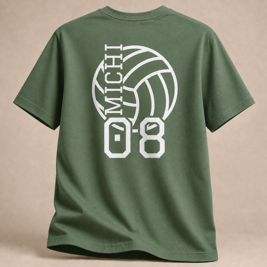 Personalisiertes Volleyball Name T-Shirt