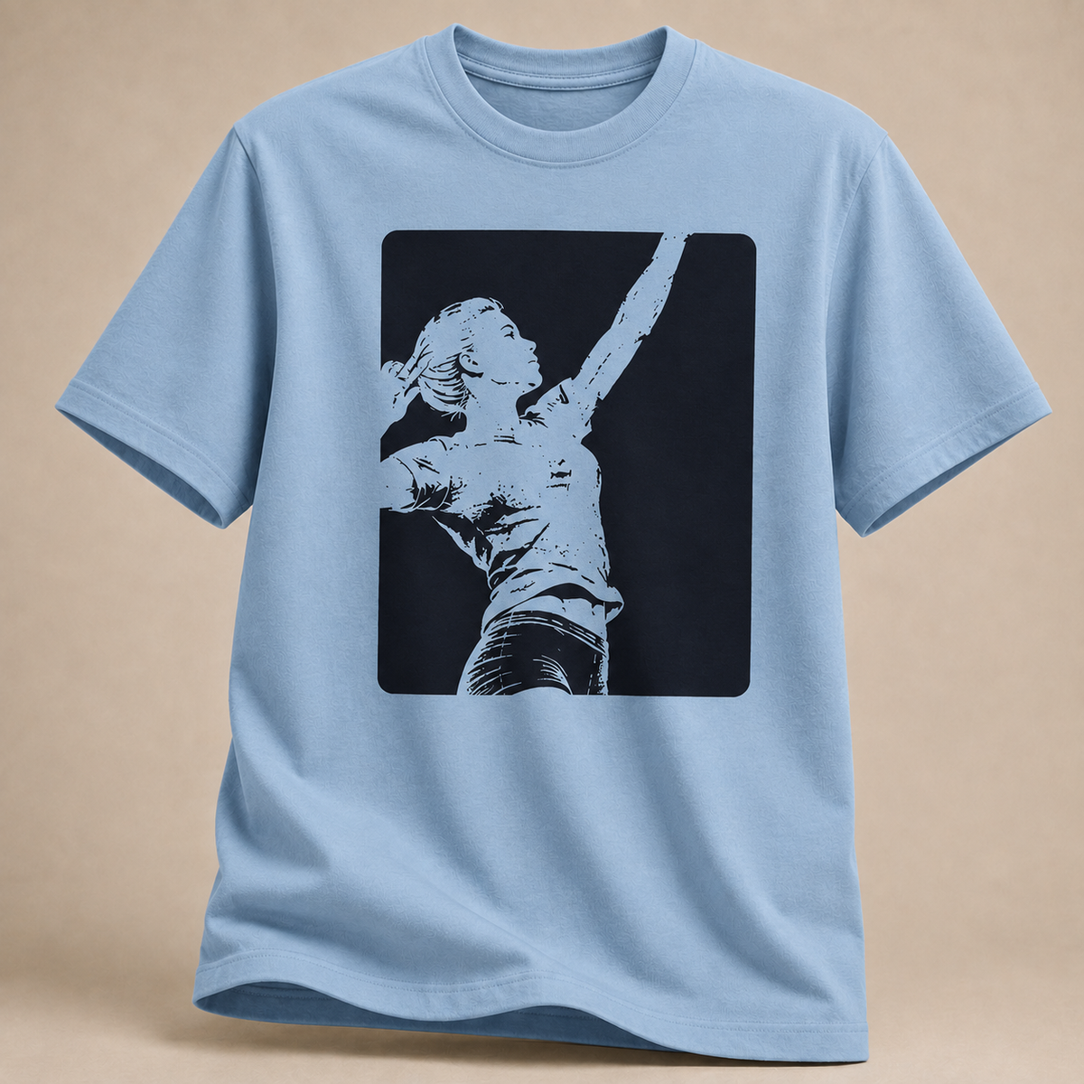 Negative Space Volleyballerin T-Shirt