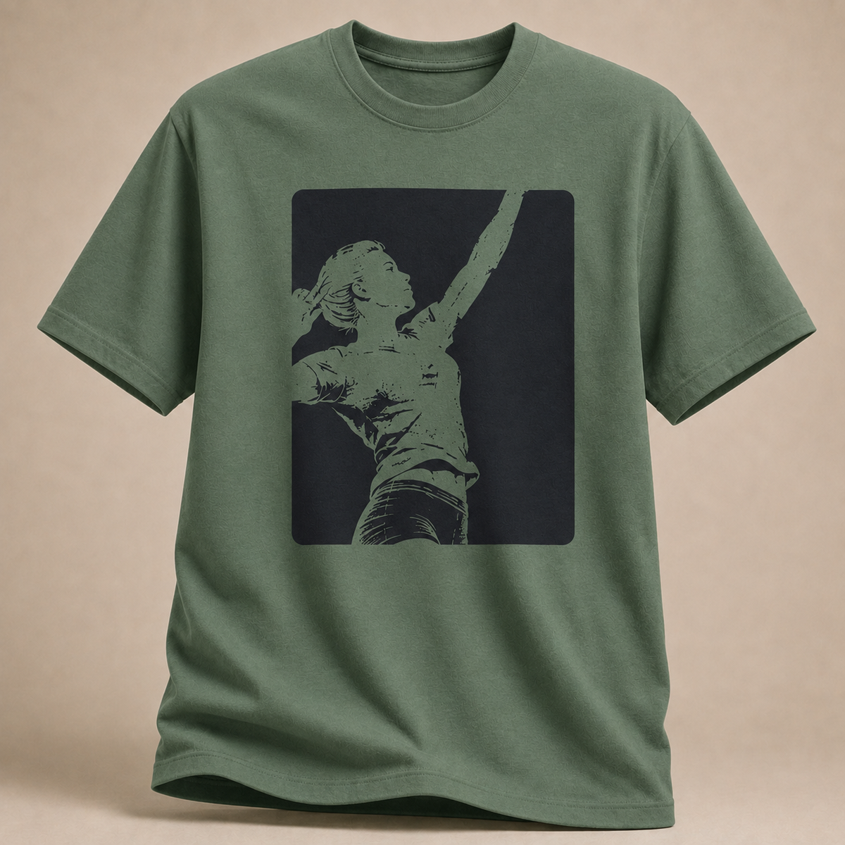 Negative Space Volleyballerin T-Shirt
