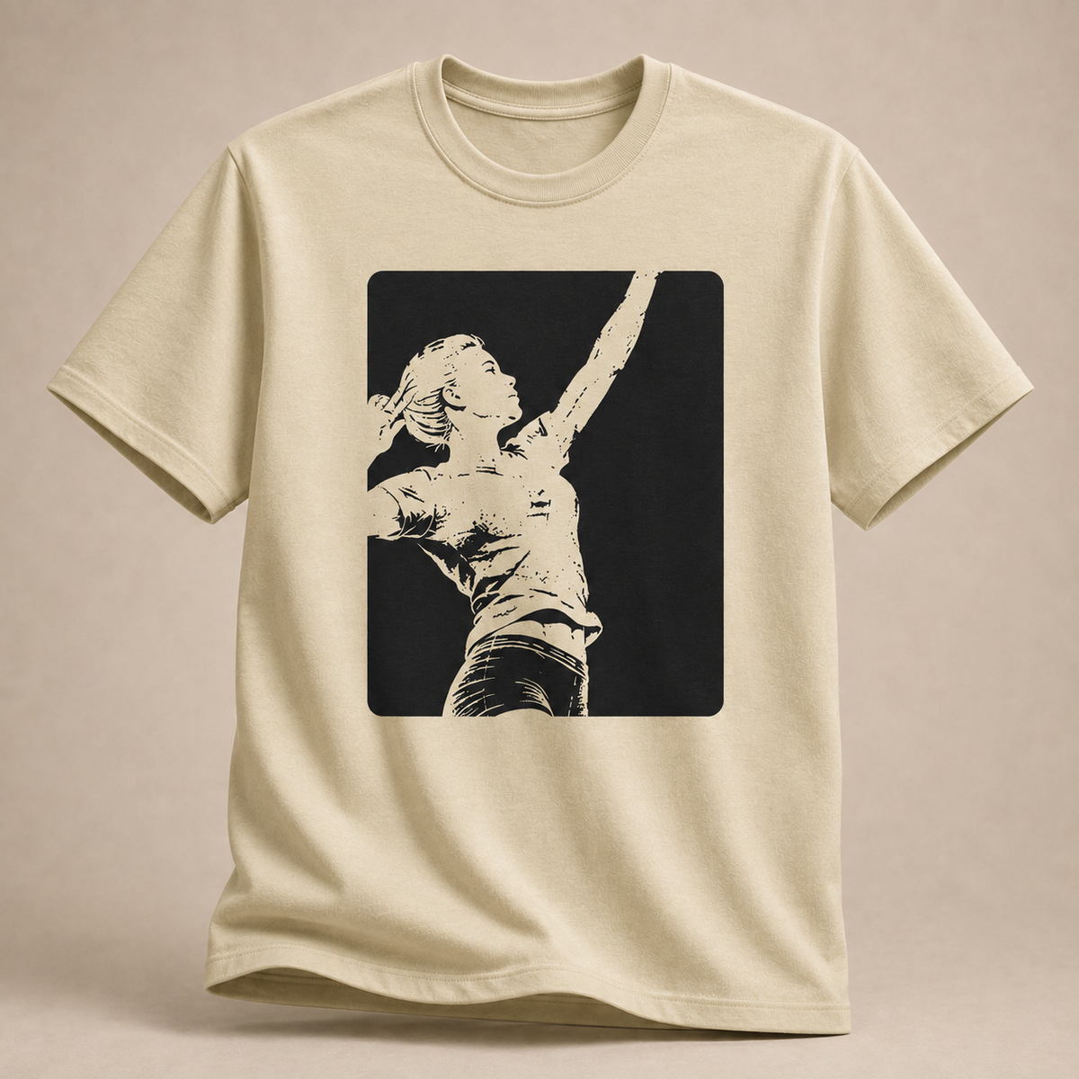 Negative Space Volleyballerin T-Shirt