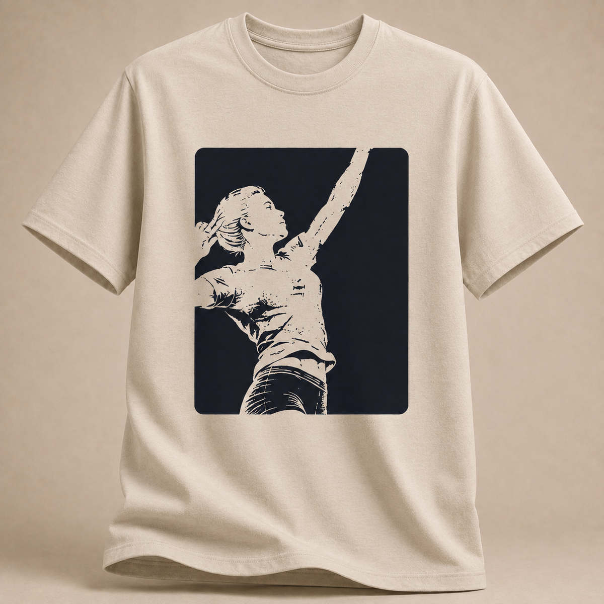 Negative Space Volleyballerin T-Shirt