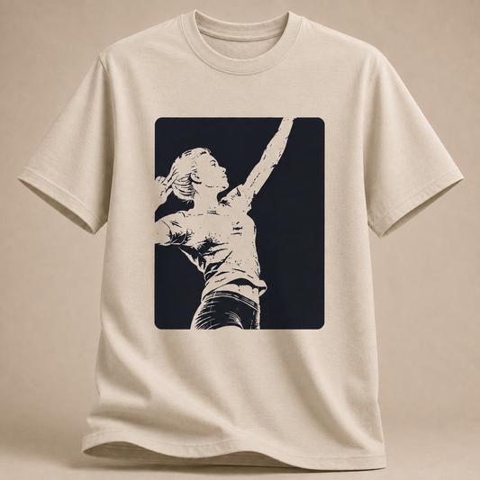 Negative Space Volleyballerin T-Shirt