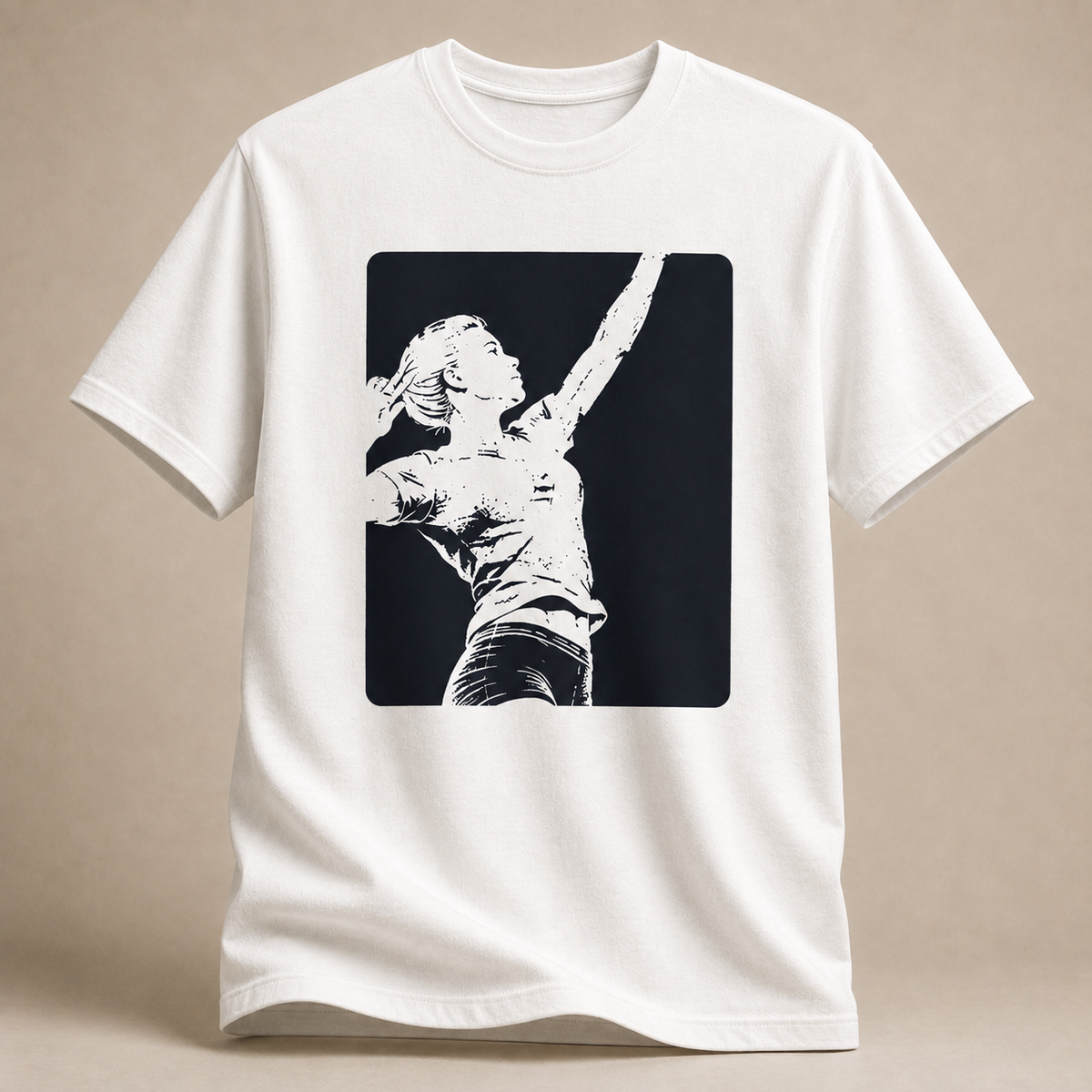 Negative Space Volleyballerin T-Shirt