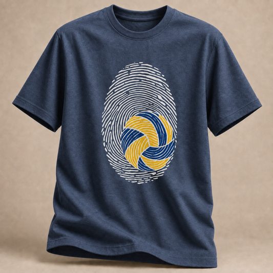 Volleyball Fingerabdruck T-Shirt