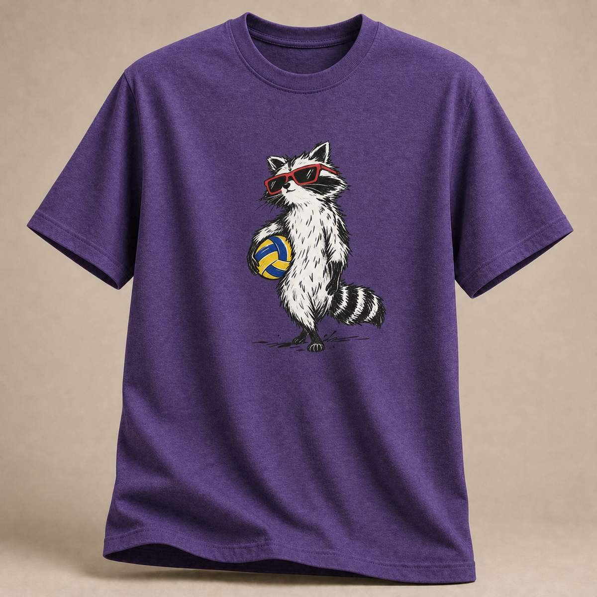 Waschbär Volleyball T-Shirt