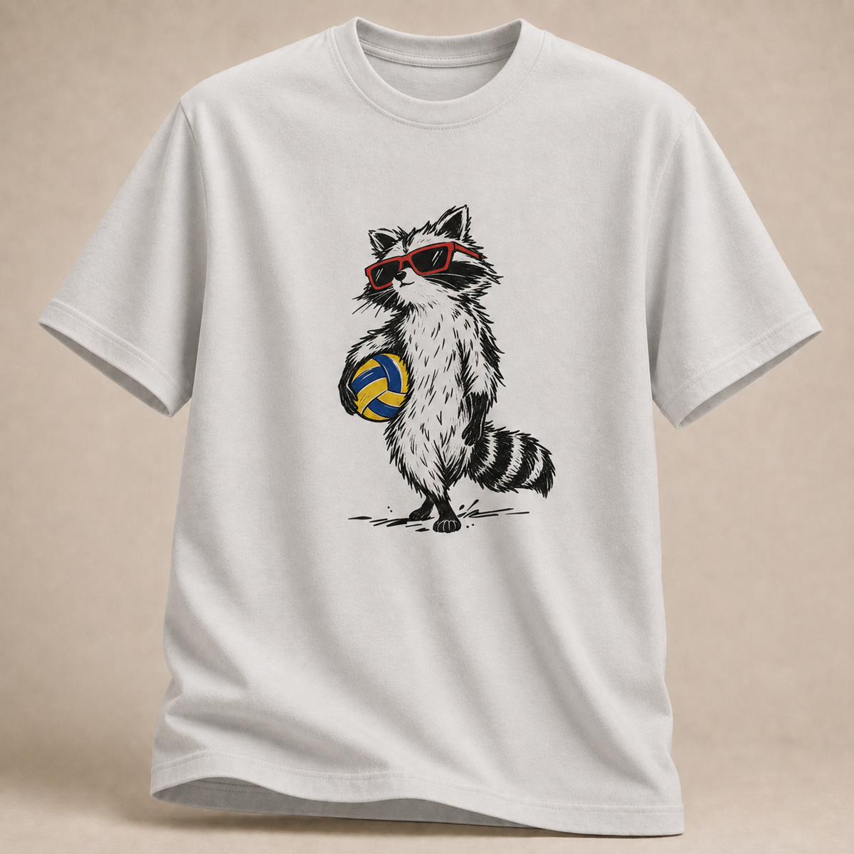 Waschbär Volleyball T-Shirt