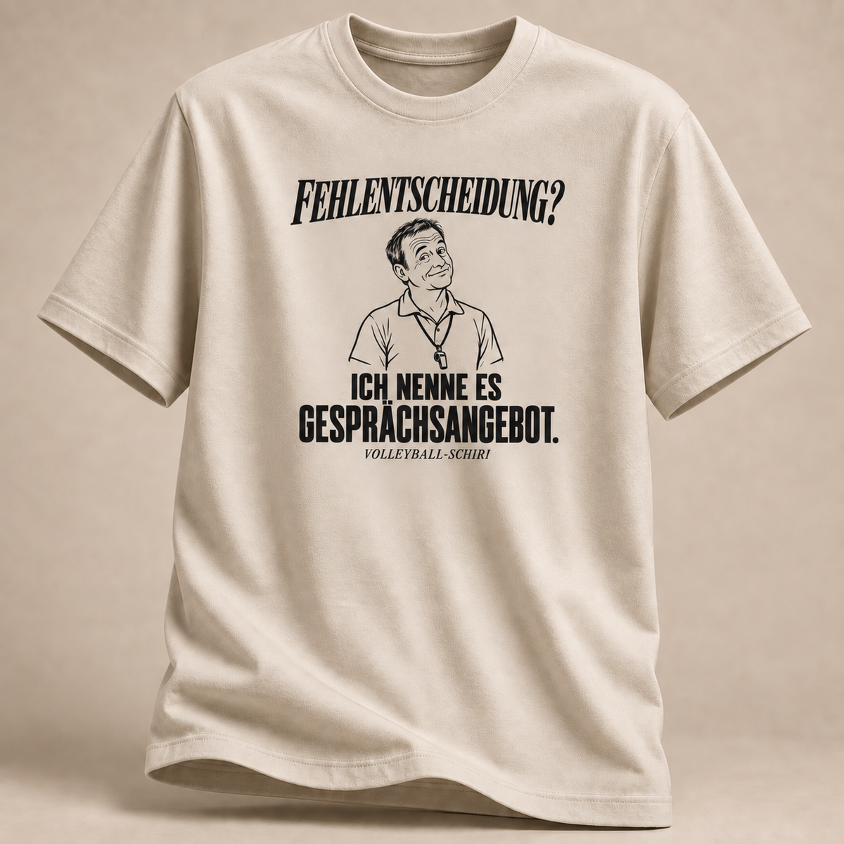 Ich wollte nur aushelfen. Volleyball-Schiri. T-Shirt