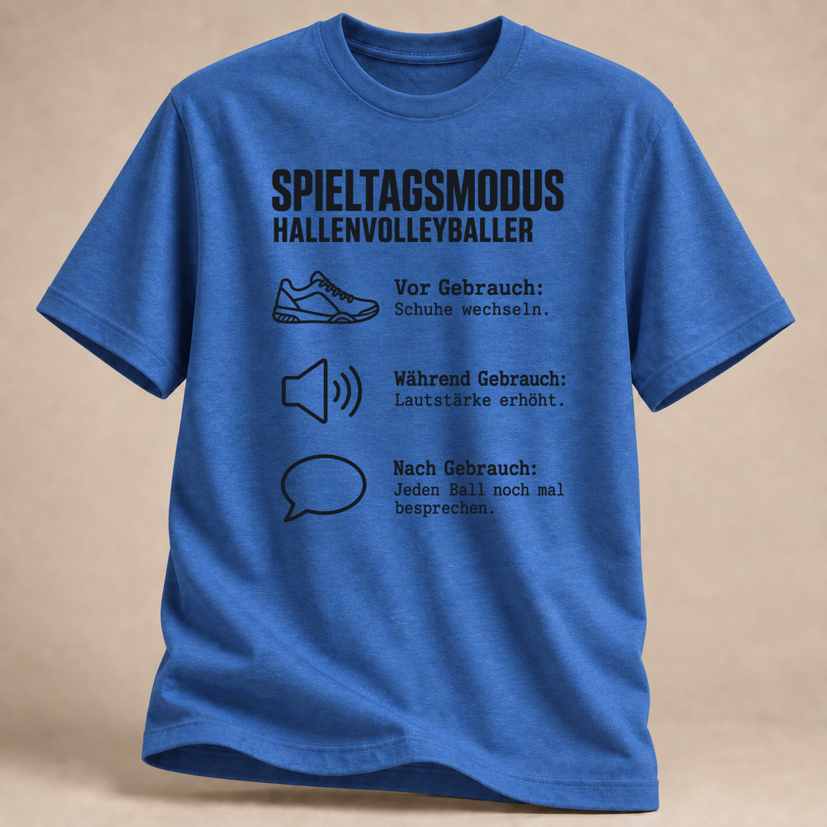 RÜCKRAUM – Spieltagsmodus – Symbole T-Shirt – Heather Royal