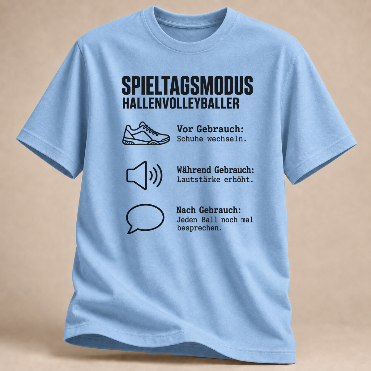RÜCKRAUM – Spieltagsmodus – Symbole T-Shirt – Light Blue