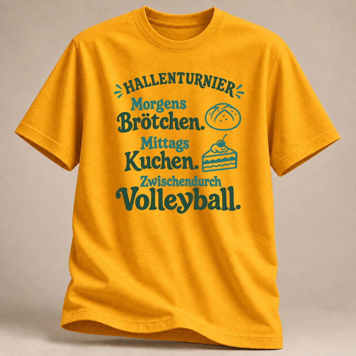RÜCKRAUM – Hallenturnier – Volleyball T-Shirt – Gold