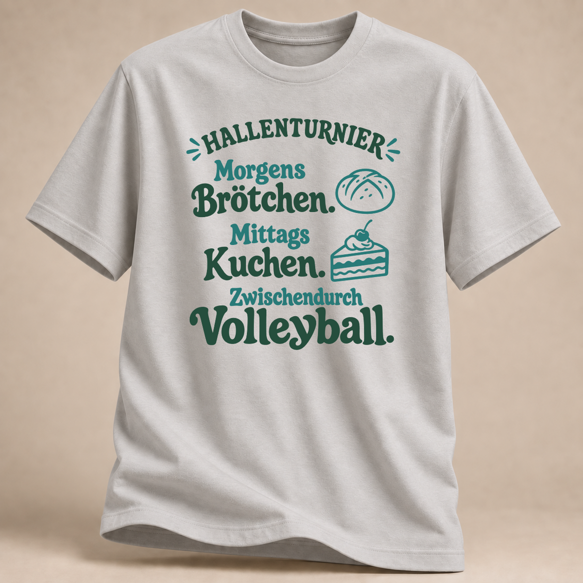 RÜCKRAUM – Hallenturnier – Volleyball T-Shirt – Ice Grey