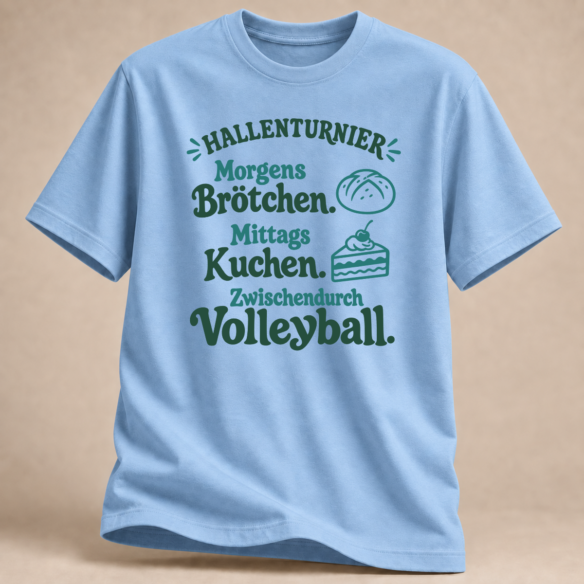 RÜCKRAUM – Hallenturnier – Volleyball T-Shirt – Light Blue