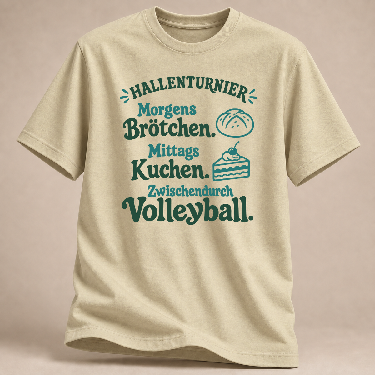 RÜCKRAUM – Hallenturnier – Volleyball T-Shirt – Natural
