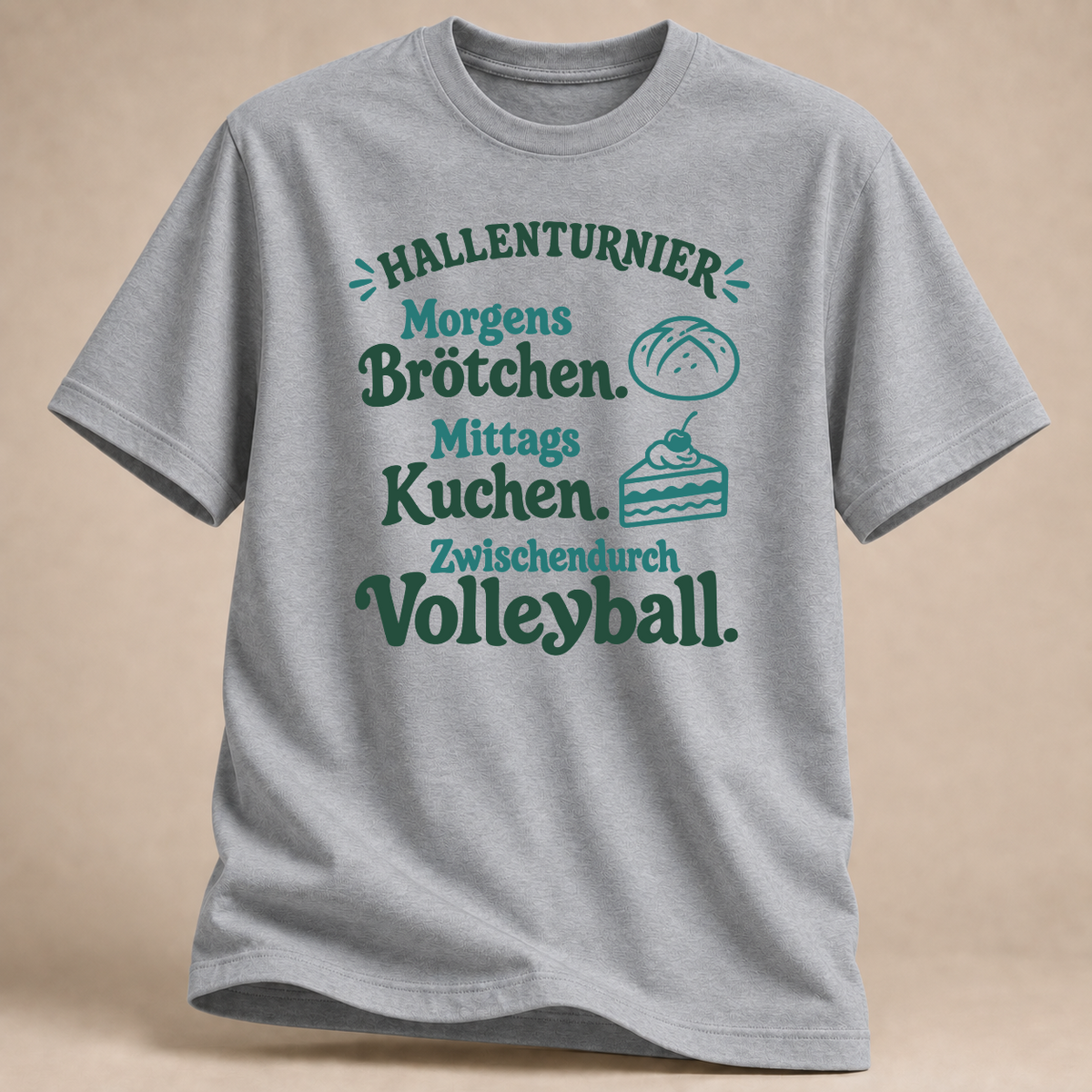 RÜCKRAUM – Hallenturnier – Volleyball T-Shirt – Rs Sport Grey